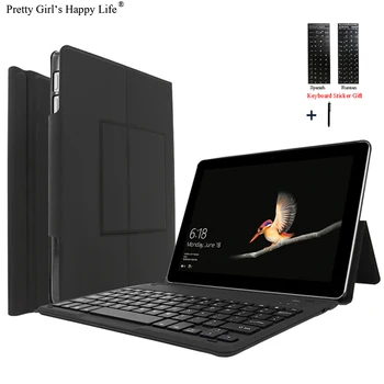 

For Microsoft Surface Go 10.0'' Wireless Bluetooth Keyboard Case For Microsoft Surface GoTablet Flip Stand Cover Capa +Stylus