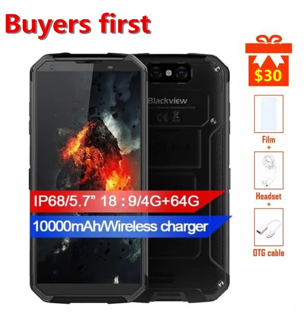 BLACKVIEW BV9500 IP68 водонепроницаемый 5 7 &quotСмартфон Android 8 1 Оперативная память 4 Гб