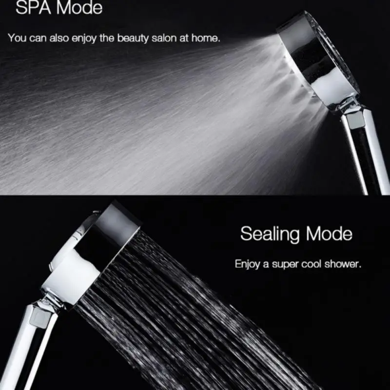 

Shower Head Double-Sided Spray Pressurization Washable Shower Hand-Held Shower Head Water Saving Shower Head Bathroom Accessory