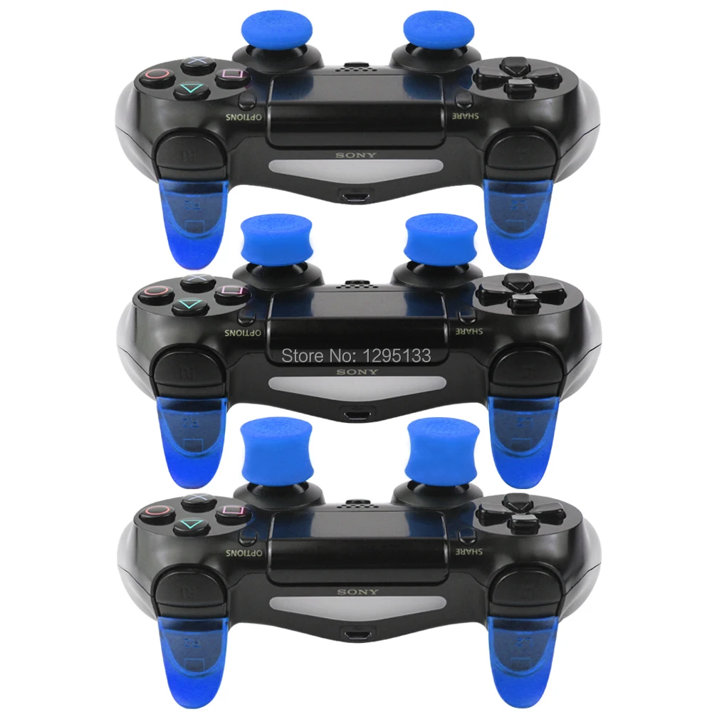 High Quality L2 R2 Trigger Extender For PS4 Controller with 6 Extra High Thumbstick Caps (1)