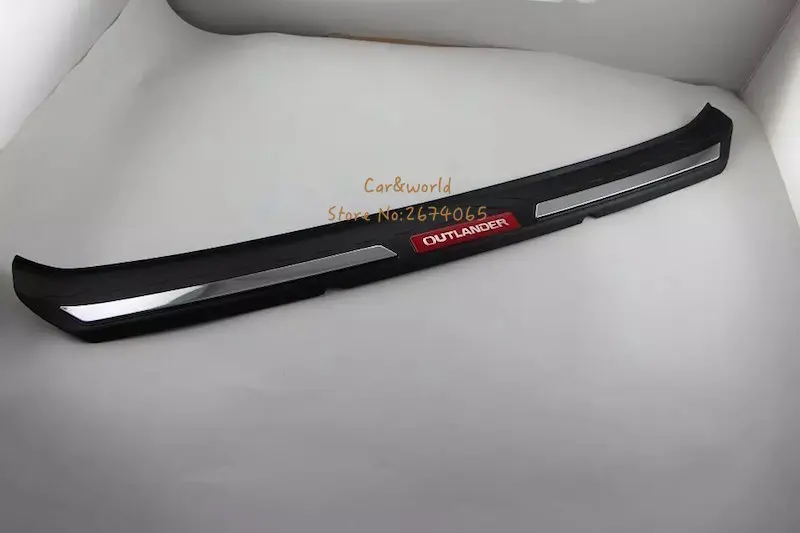 Для Mitsubishi Outlander защита заднего бампера крышка порога Накладка багажника пластиковая отделка аксессуары для автомобиля