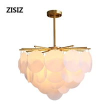 Nordic Postmodern Hanging Light Fixtures Luxury Simple Living Room Chandeliers Copper Art Bedroom Decoration LED Lamps nordic chandeliers creative postmodern magic beans art restaurant simple glass ball branches tree twig molecules living room led