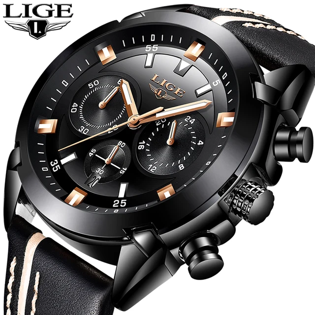 Best Offers 2018 LIGE Mens Watch Top Luxury Brand Fashion Waterproof 24 Hours Quartz Leather Mens Sports Watch Chronograph Relogio Masculino Best Offers 2018 LIGE Mens Watch Top Luxury Brand Fashion Waterproof 24 Hours Quartz Leather Mens Sports Watch Chronograph Relogio Masculino