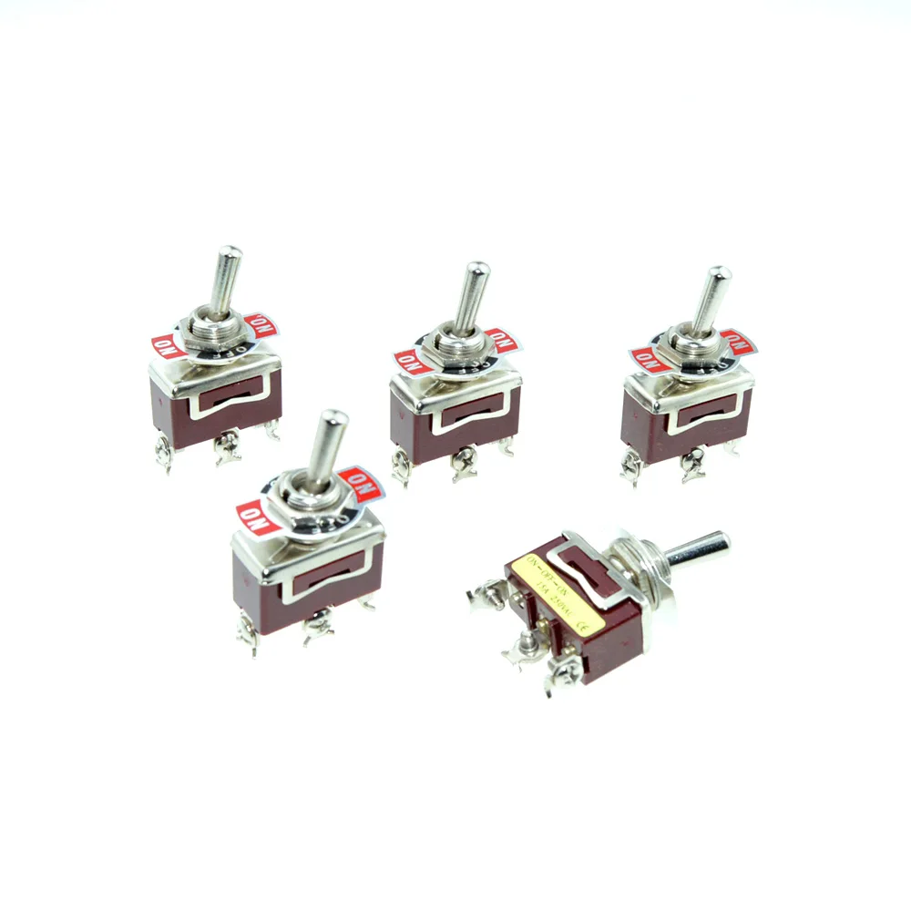 5PCS High Quality Latching ON OFF ON SPDT 3 Pin Screw Terminal Rocker