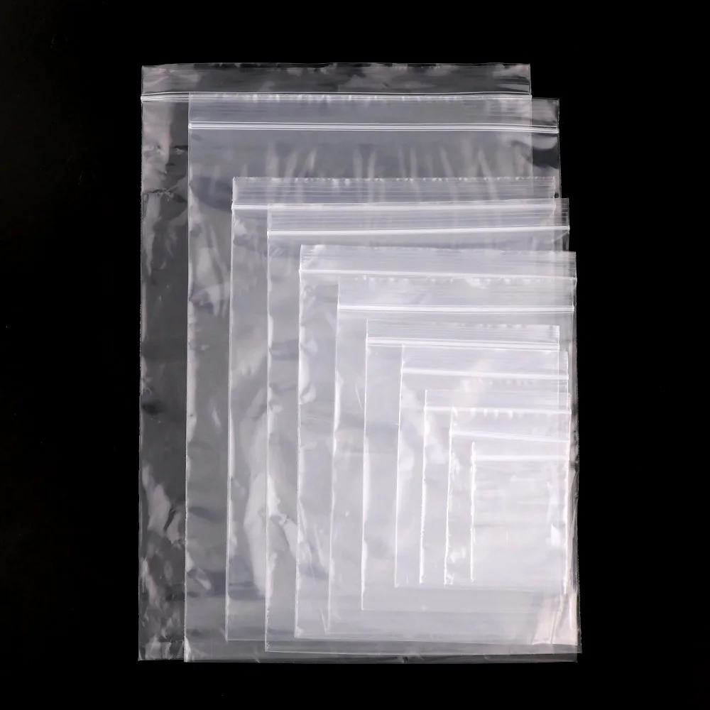 20 размеров, 8 проволочный дешевый герметичный прозрачный пластиковый пакет с застежкой-молнией, полиэтиленовый пакет с застежкой-молнией, Многоразовые Пакеты для конфет для хранения закусок
