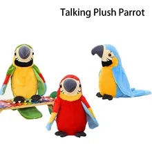 Новинка забавный плюшевый костюм попугая говорящий повторитель развевающиеся крылья Интерактивная детская игрушка