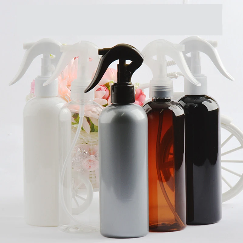 300ml Black Plastic Spray Bottles with Fine Mist Sprayer Shampoo Shower