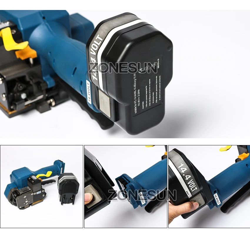 P323 Портативный Электрический инструмент для обвязки Батарея питание Пластик сварки трением рук обвязки инструменты для 16-19 мм Пластик ремень