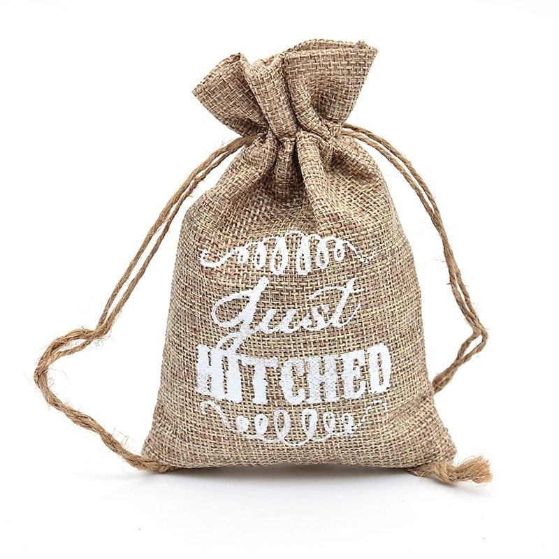 Маленькие свадебные сувениры мешок из мешочной ткани Джутовая сумка-мешок для конфет и ювелирных изделий кофе в зернах джутовый Подарочный пакет Рождественский Декор - Цвет: Прозрачный