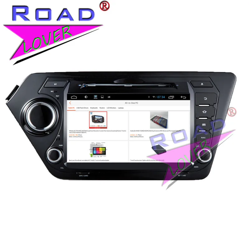 TOPNAVI 2G+ 32GB четырехъядерный Android 6,0 Автомобильный головное устройство dvd-плеер для KIA K2/RIO 2011-2012 Стерео gps Навигация MP3 видео два Din