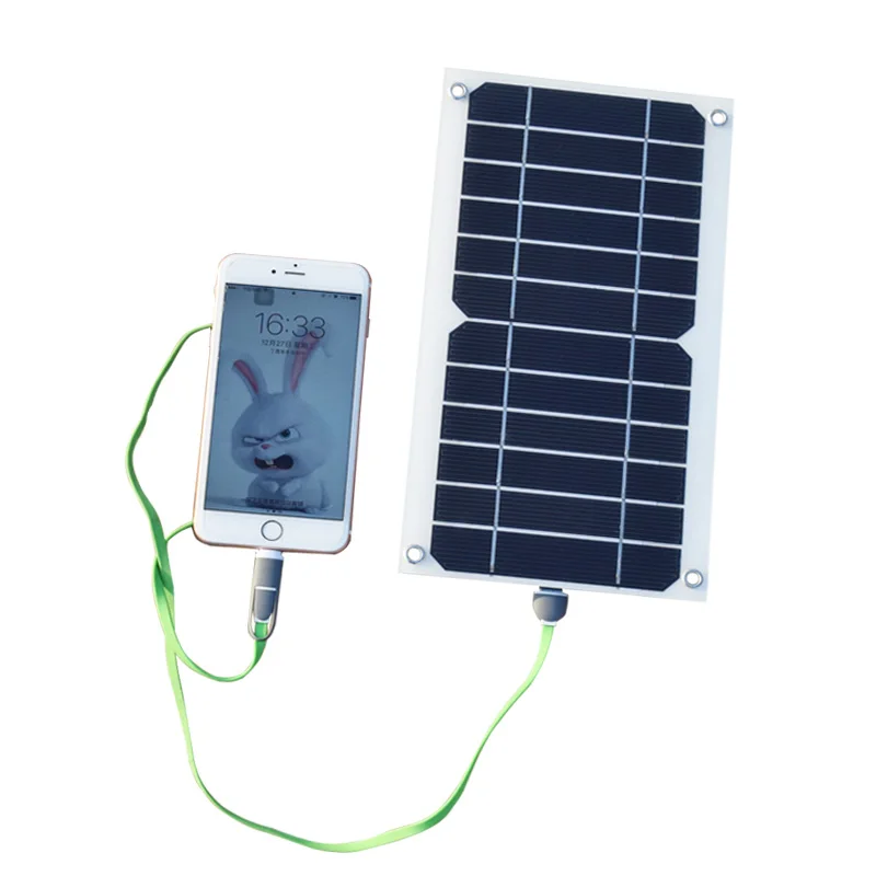Fafeims 6W 6V 1A Mini Chargeur de Batterie pour Panneau Solaire Chargeur Solaire pour Panneau Solaire de téléphone Portable pour activités de Plein air 