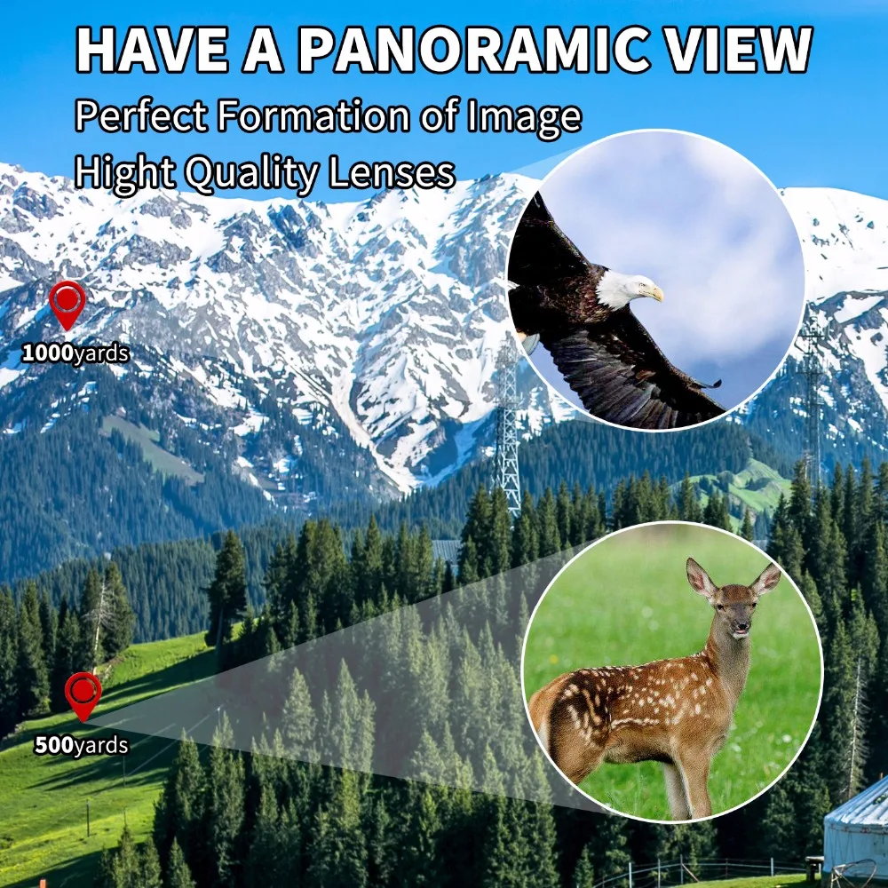 20X50 Zoom Binoculars Compact Folding Durable for Professional Traveler Wide Field of View, More Clear Great for Camping Hunting 20X50 Zoom Binoculars Compact Folding Durable for Professional Traveler Wide Field of View, More Clear Great for Camping Hunting