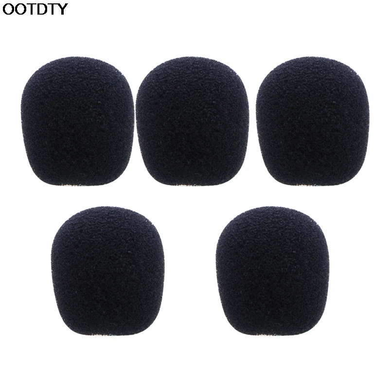 

5PCS Black Microphone Headset Foam Sponge Windscreen Mic Cover - L060 New hot