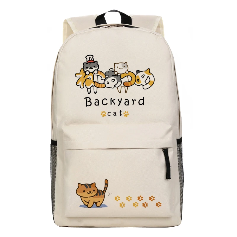 Новое поступление милый школьный рюкзак с кошкой Game Neko atsum сумка через плечо для