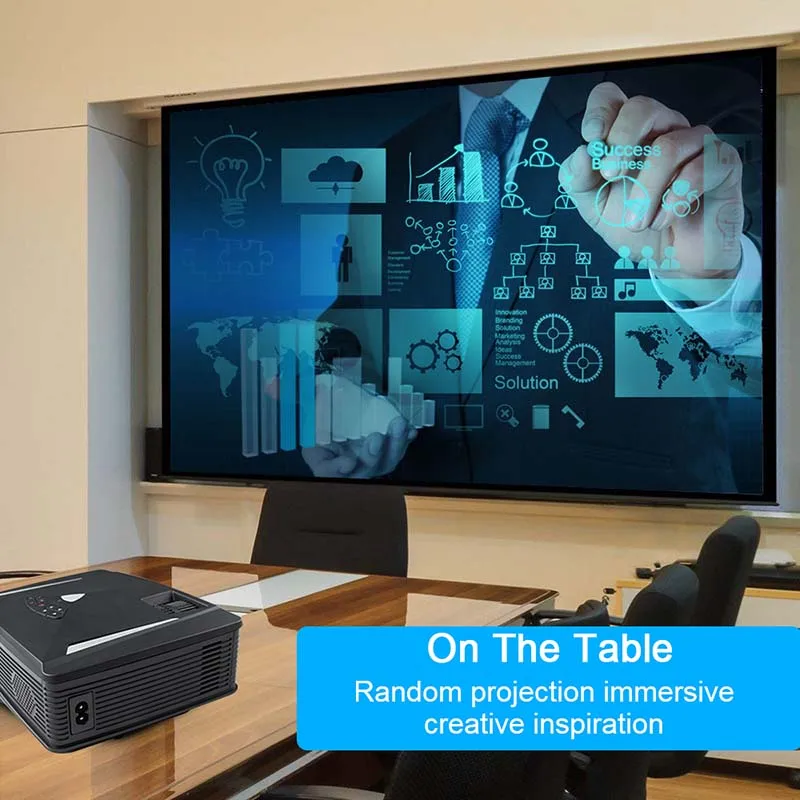 حديثا HD 1080 P العارض HDMI USB VGA AV الصوت خارج للجوال الهاتف المنزل في الهواء الطلق الألعاب حديثا HD 1080 P العارض HDMI USB VGA AV الصوت خارج للجوال الهاتف المنزل في الهواء الطلق الألعاب