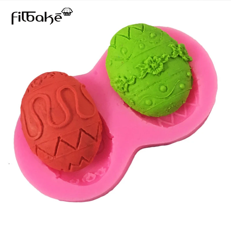 Filbake Easter Egg Silicone Mold Chocolate Fondant Cake Decoration