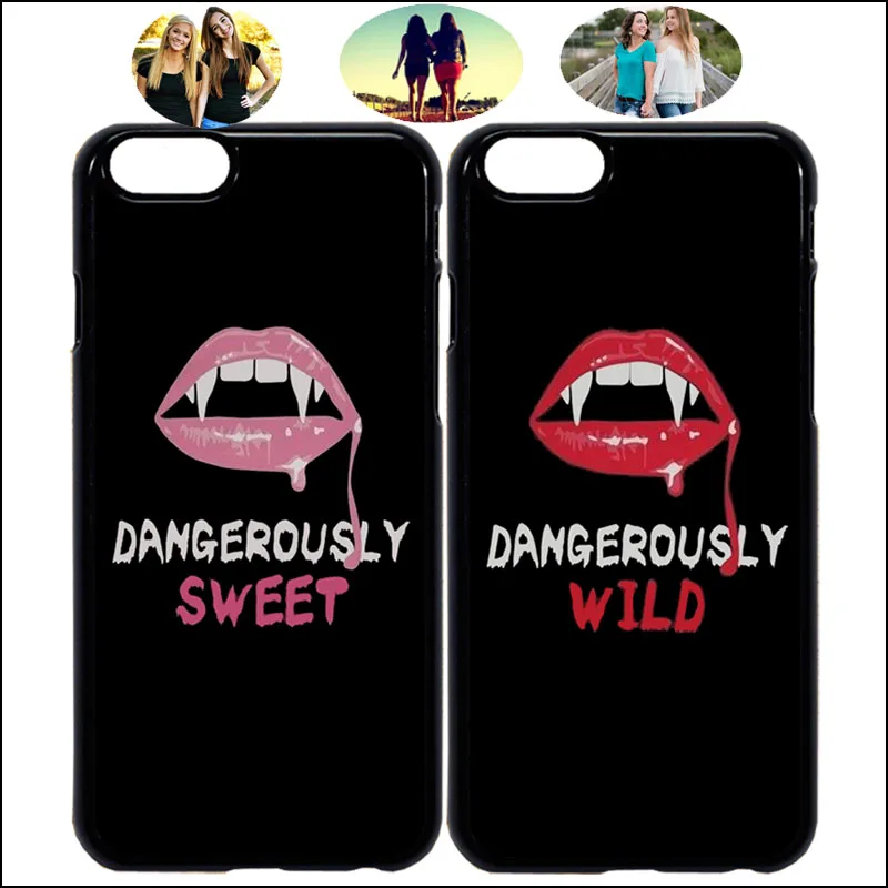 Dangerously Sweet And Wild Lips BFF лучший друг чехол для телефона iPhone X 7 8 Plus XR Xs Max 6 Samsung Huawei