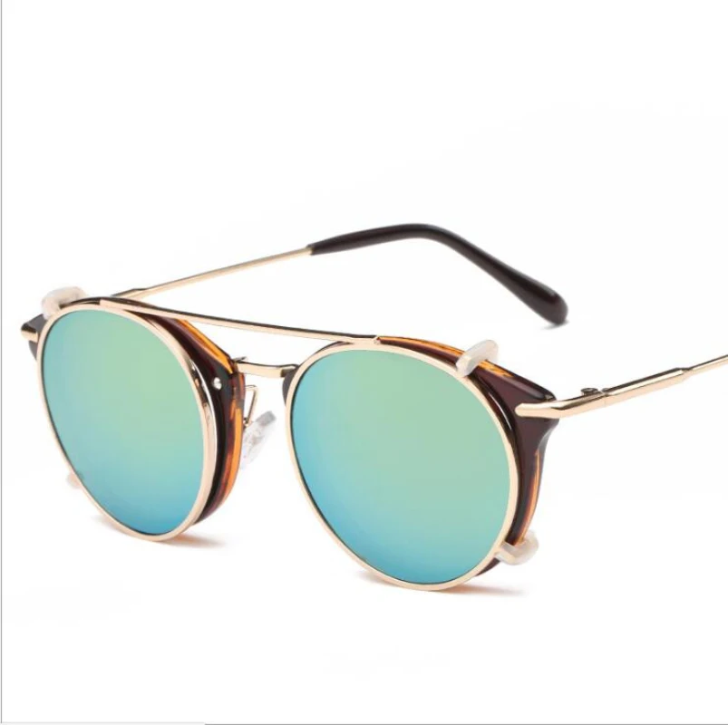 Стимпанк очки мужские модные ретро очки солнцезащитные роскошные очки ППТЮ очки Óculos De Sol feminino De Marca