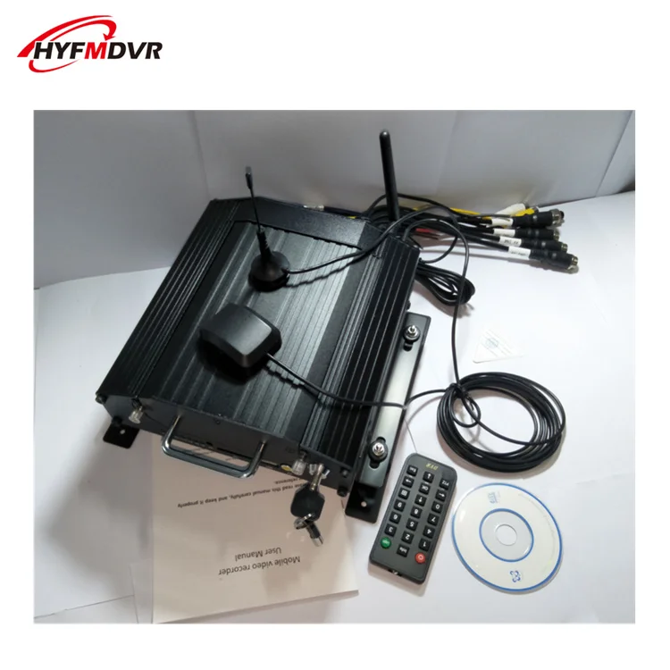 MDVR хост видеонаблюдения 3g gps WiFi Мобильный dvr общий авиационный интерфейс 4CH жесткий диск видео рекордер