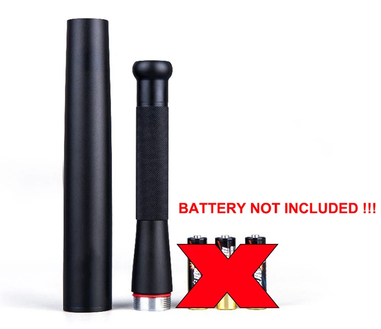 Self Defense Baseball Flashlight Stick Outdoors Emergency Personal Defense Supplies Extended Baseball Bat Anti Riot Equipment (1)