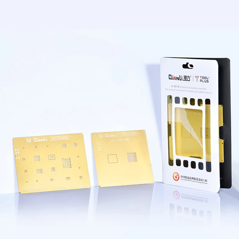 Qianli 3D IC чип набор трафаретов для пайки BGA Оловянная растительная сетка для припоя нагревательный шаблон для iPhone XS 8 7 6S 6 5S 5