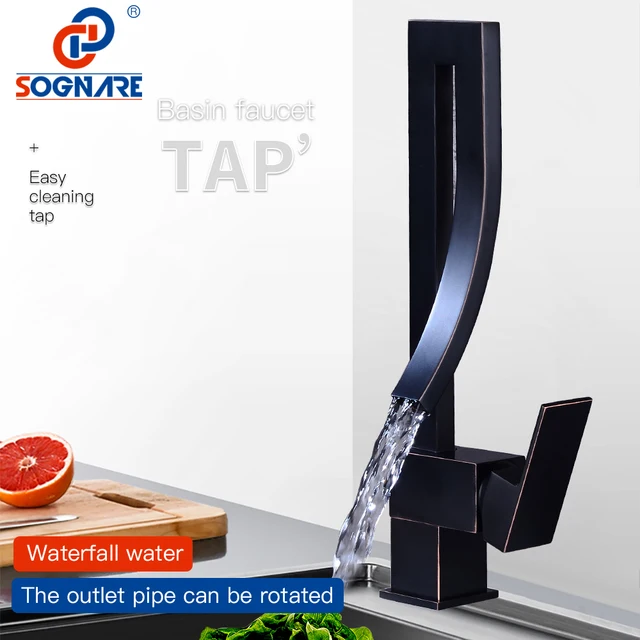Special Offers SOGNARE Fashion Style Brass Waterfall Kitchen Faucets 360 Degree Rotation torneira cozinha Mixer Cold and Hot Basin Faucet D2306 Special Offers SOGNARE Fashion Style Brass Waterfall Kitchen Faucets 360 Degree Rotation torneira cozinha Mixer Cold and Hot Basin Faucet D2306