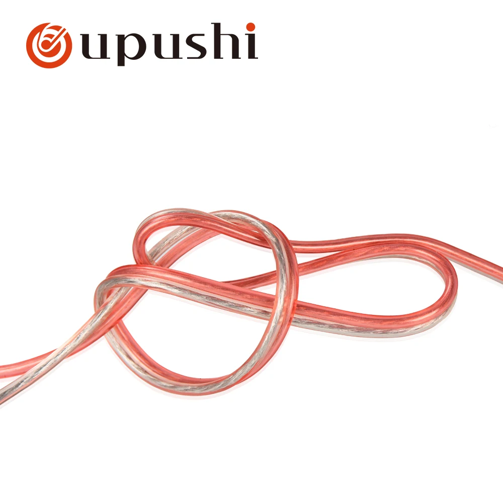 Oupushi аудио кабель для колонок качественный алюминиевый усилитель динамик провод громкоговоритель кабельные разъемы