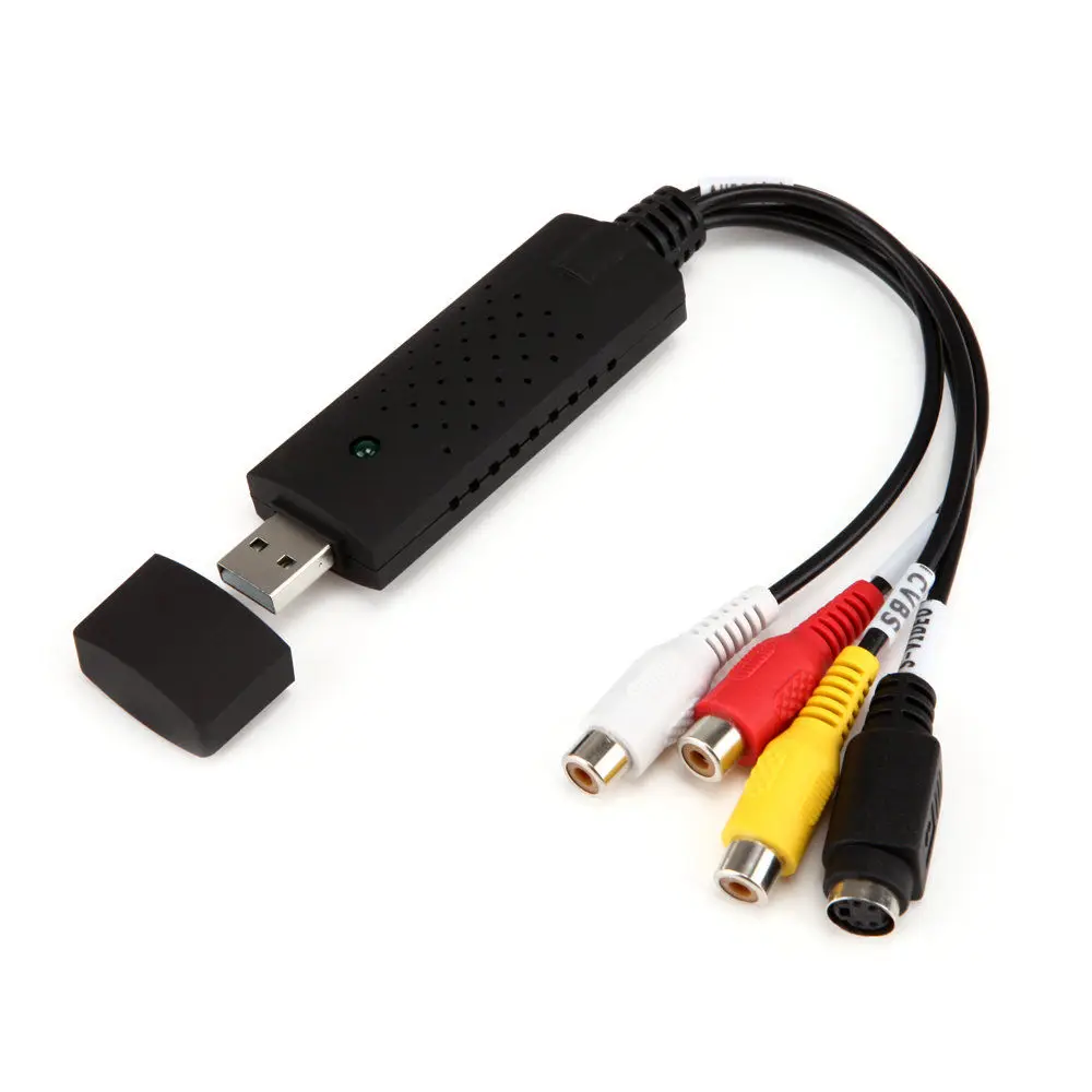 

Premium USB 2.0 Video Audio Capture Card Adapter VHS DC60 DVD Converter Composite RCA Black Wholesale