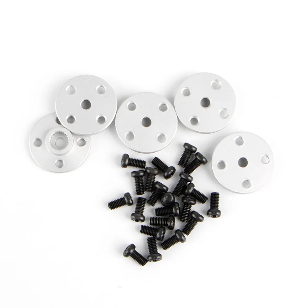 

5pcs 25T Servo Arm Metal Horns For MG995 MG996 RC Servos Robot Arm Round Oct26 Drop Ship