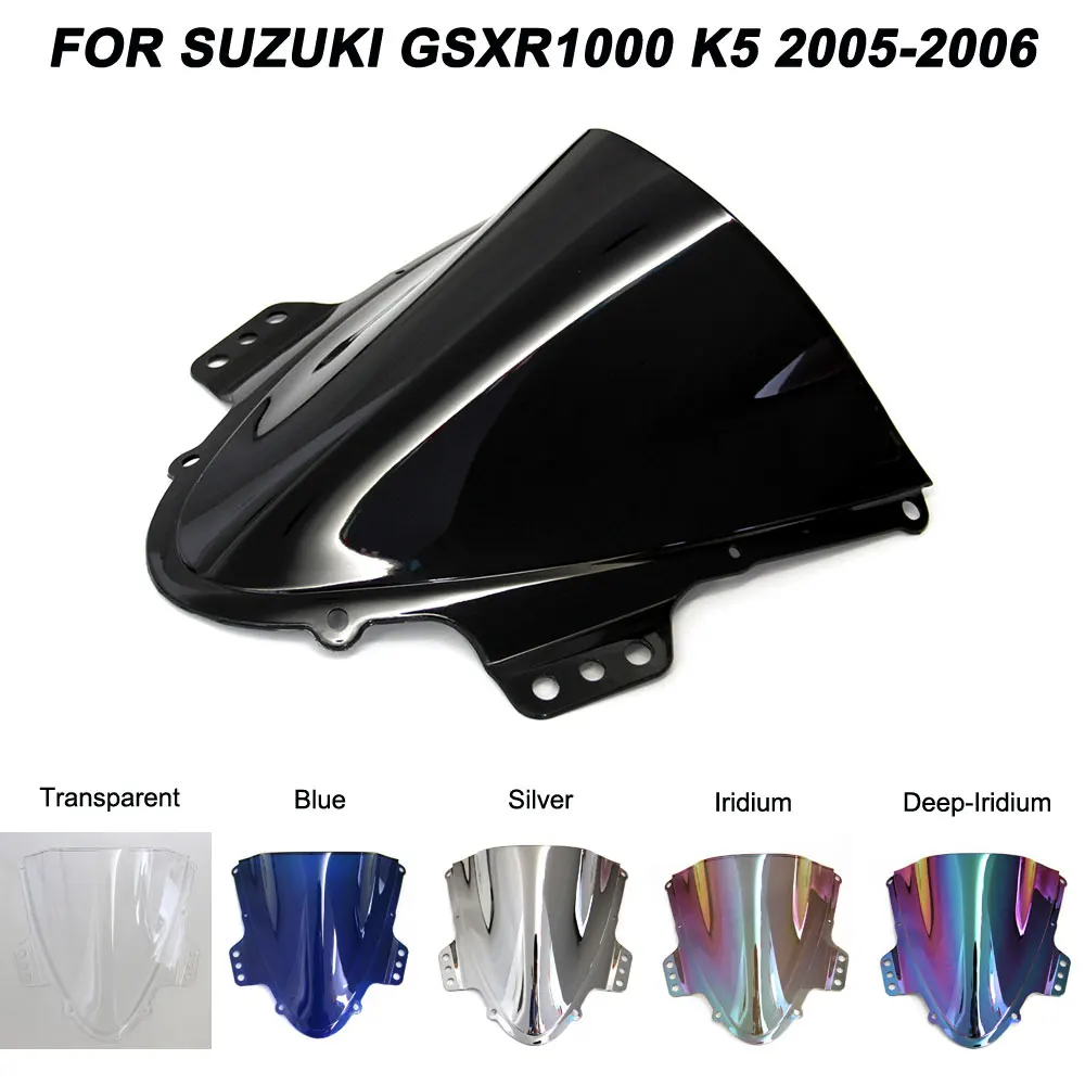 

ABS Windscreen For Suzuki GSXR1000 GSXR 1000 2005 2006 Double Bubble Motorcycle Windshield Wind Deflectors