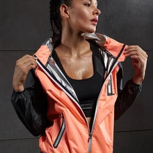 Горячая Распродажа, женские рубашки для йоги, быстросохнущие спортивные куртки на молнии с длинным рукавом, топы для фитнеса и бега, тренировочное пальто с капюшоном, спортивная одежда