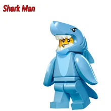 PG927 Shark Suit Guy 71011 Collectable Series 16 Penguin BoyBuilding Blocks Children Christmas Gift Toys 71013
