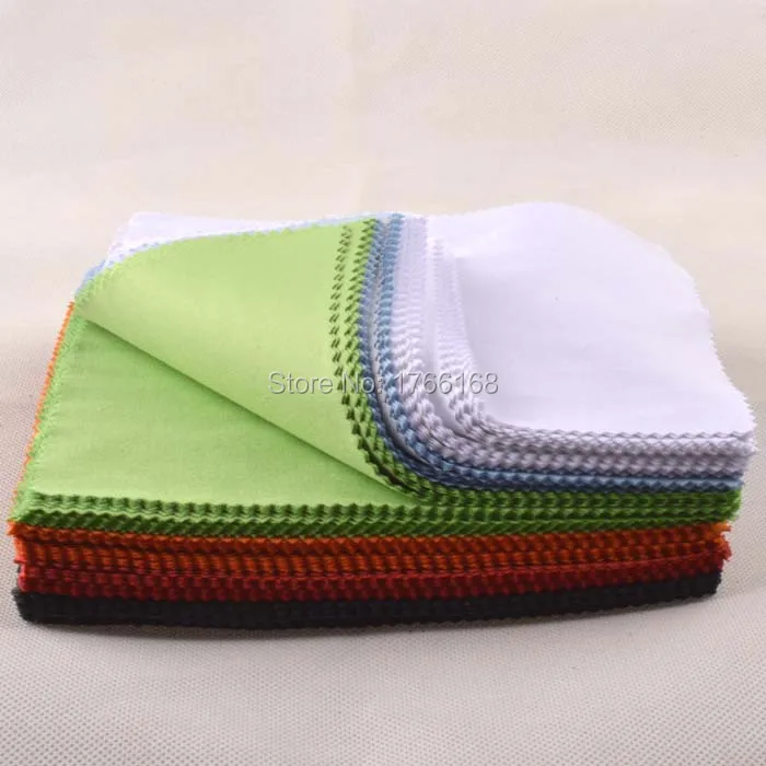 

100pcs/lot 15*18cm 200g good quality Colorful Microfiber Sunglasses Cloth custom Eyewear Cleaing cloth available
