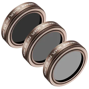 

Neewer 3 Pieces Lens Filter Kit for DJI Phantom 4 Pro, Multi-coated, High Definition Glass and Aluminum Alloy Frame
