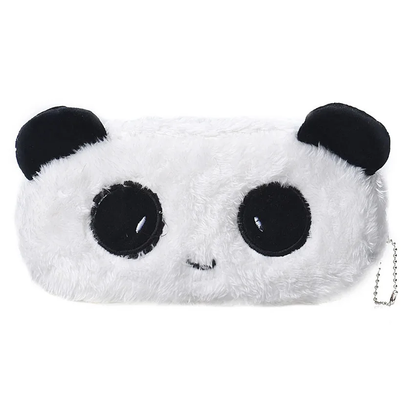 

Storage Bag Cartoon Panda Pencil Case Plush Large Pen Bag For Kids Convenient Bag For Small Things 21.5*11cm 2018 B#