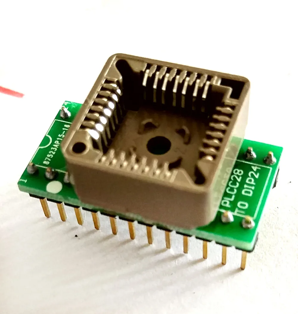 

PLcc28 DIP24 plcc 28 to dip24 socket adapter programmer TL866A TL866cs top3000