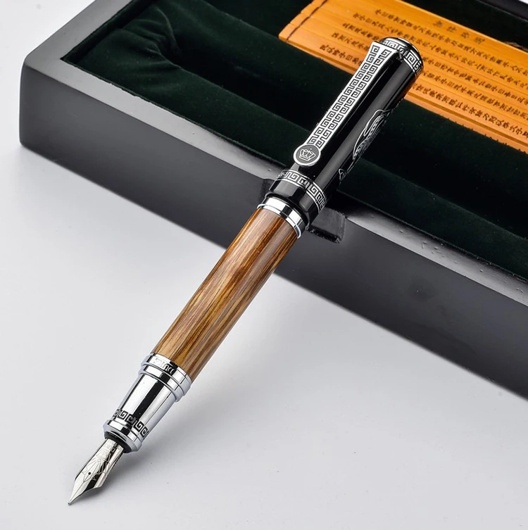 Роскошные Конфуций перьевая ручка с коробкой Duke Iraurita чернильная ручка NIB самый лучший подарок пишущие ручки для Бизнес партнера и учитель