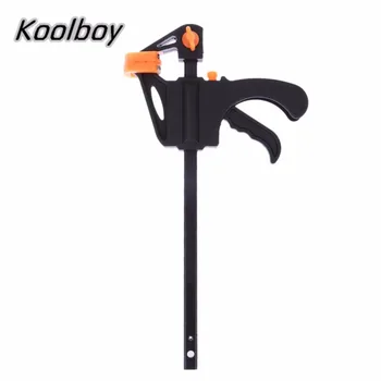 

4 Inch Wood-Working Bar Clamp Quick Ratchet Release Speed Squeeze DIY Hand Tools