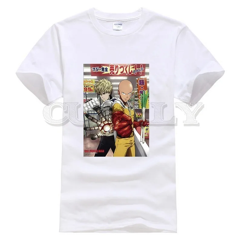 

2019 New T-shirt One Punch Man Saitama Thsirt Cool Japan Anime Cartoon Fashion Summer Dress Men Tee Cotton Funny T Shirt
