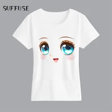 

Cute 3D Emoticon Printing T-shirt Modal Comfortable Slim T-shirts For Women Casual Short-sleeved Women's Tees
