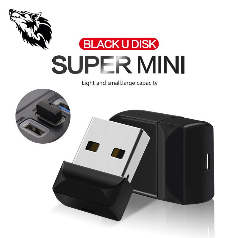 

Fashion WOLF usb flash high capacity 128GB 64GB Pen Drive popular 32GB pendrive for notebook