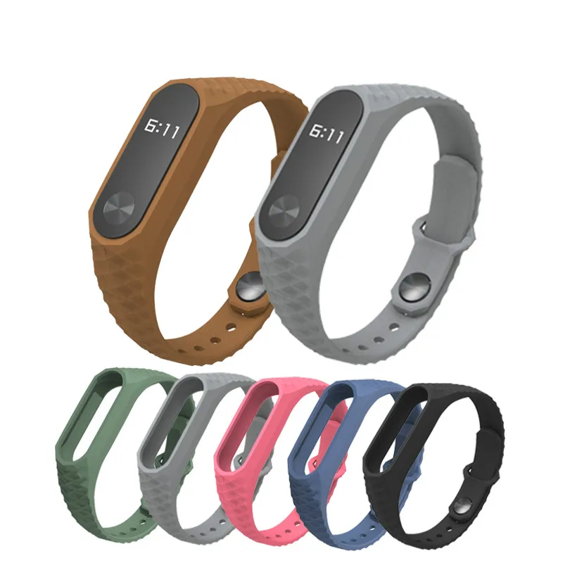 

Mijobs Silicone Aurora Smart Wristband for XIAOMI MI Band 2 Smart Band Replacement Accessories Wrist Strap