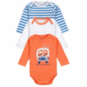 

Cheap Price 3 Pcs/Lot Baby Bodysuit Long Sleeve Baby Clothes Winter Infant Overalls Newborn Baby Boy Girl Clothing Set Jumpsuit