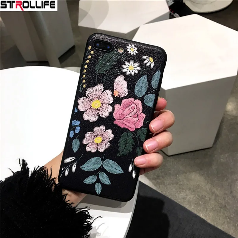 STROLLIFE Винтаж артрозы чехлы для телефонов с изображением цветов iphone 8 плюс Чехол X 6