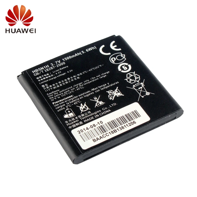 

HUAWEI HB5N1H Genuine Battery For Huawei Y220T T8830 G309T U8812D Y310 G300 G302D G305T G330C 1500mAh Phone Battery