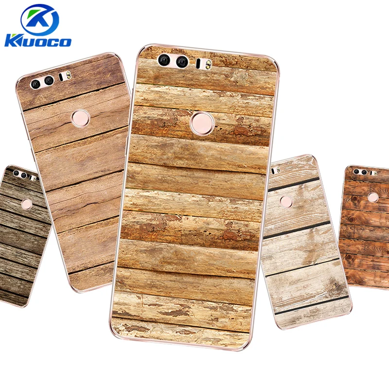 DIY For Huawei Honor 8 Phone Case P9 P10 Lite / G9 Shell 5.2 inch 7 7i Coque Soft TPU Crack Wood Printing |