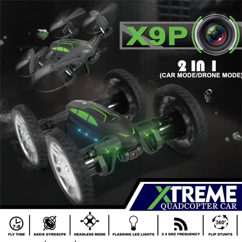 Buy Cheap Drones with Camera hd Quadcopter WIFI FPV Drone Live Video RC Car Racing Car 4CH 6 Axis 2.4GHz DIY Car Toy Quadrocopter X9P