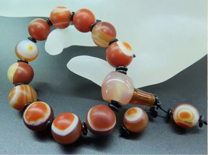 

Chinese Perfect chalcedony Bracelet/Bless Lucky Beads String Bracelet