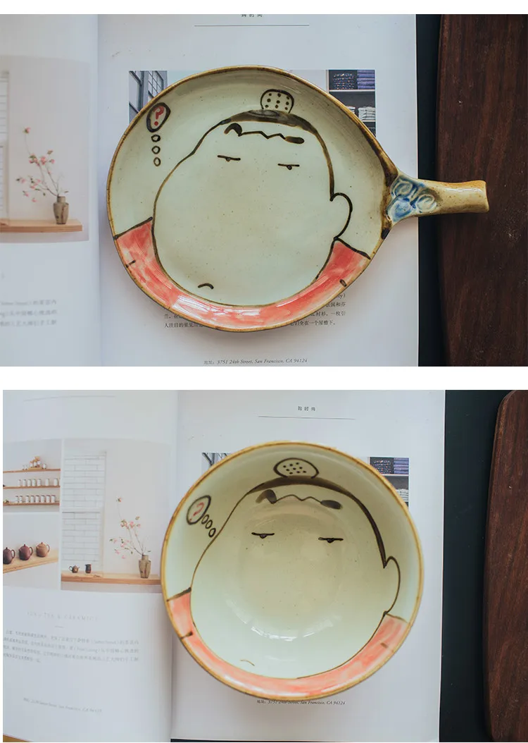Crayon Shin-chan Набор для раскрашивания по керамике рисовая чаша набор посуды столовые приборы милое японское мультяшное блюдо ложка набор посуды наборы