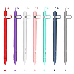 1 комплект анти-потеря нескользящий для Apple карандаш легкий мягкий силиконовый пенал держатель 7 цветов